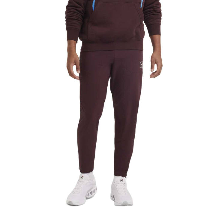 Nike Nike Knitted Sweatpants Men's Burgundy Red Moderate Cuffed Pants