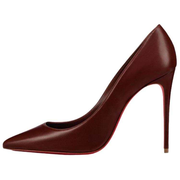 Christian Louboutin CL Kate Slim Heel High Heels 10cm Women's Umber
