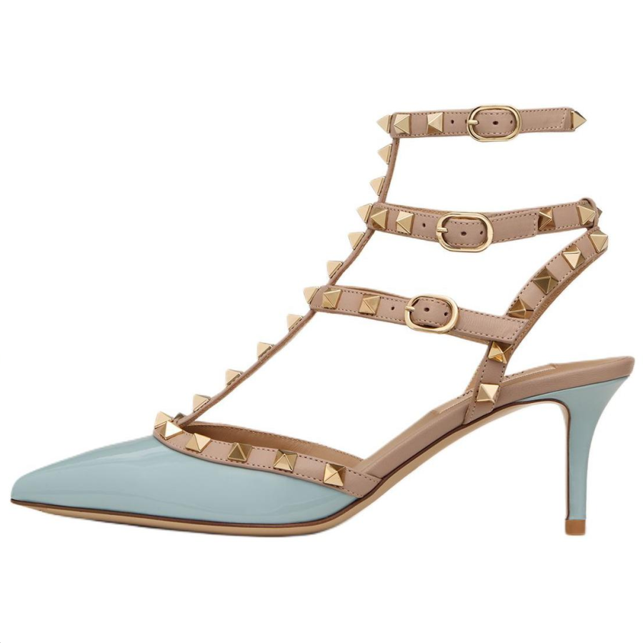 Valentino Valentino Garavani Rockstud Pointed Toe Caged Pumps