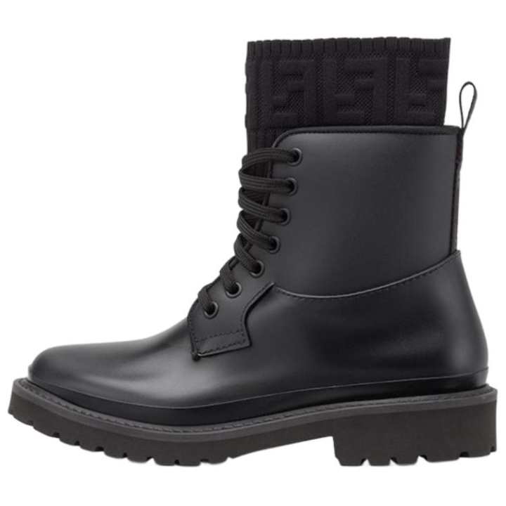FENDI FENDI Women's Rockoko PVC Biker Boot 'Black'