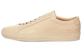 COMMON PROJECTS Leather Lace Up Low top Stylish Skateboarding Shoes Men's Pink