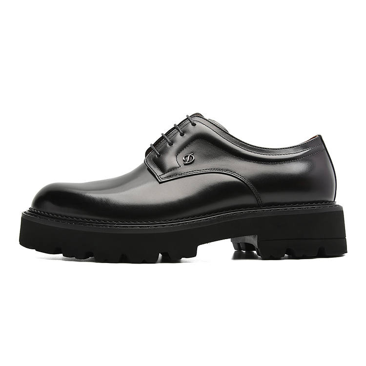 S.T.Dupont S. T.DUPONT Cow Leather Casual Shoes Men's Black/Coffee