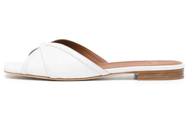 Malone Souliers Slide Slippers Women's White