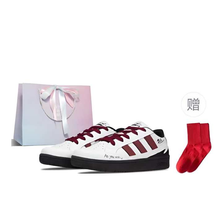 Adidas Adidas WCARD ADV Red Shadow BOX Transformable Monster Leather Abrasion Resistant Low top Skateboard Shoes Unisex