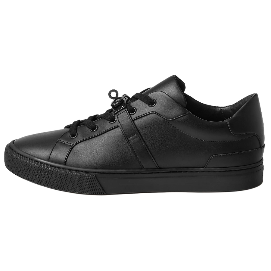 HERMES HERMES Day Low top Skateboard Shoes Men's Black