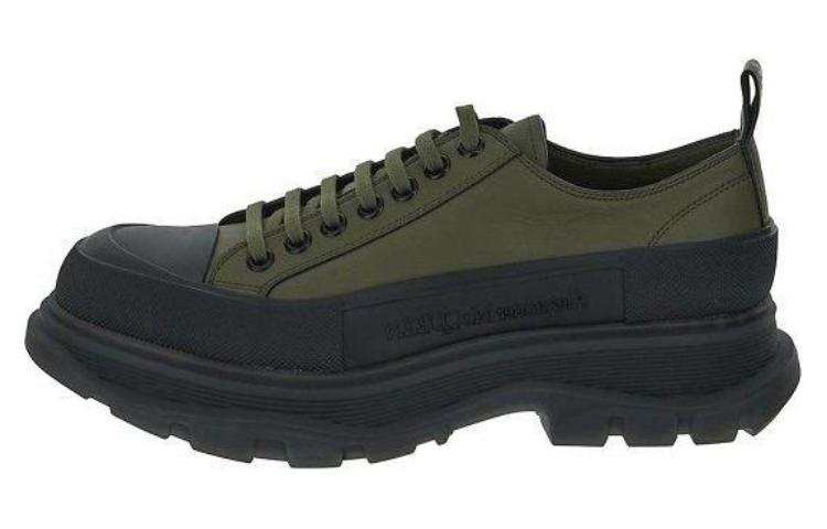 Alexander McQueen Lace Up Sneakers 'Army Green Black'