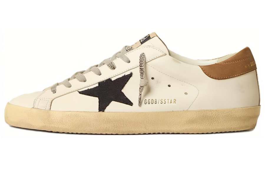Golden Goose Super Star Leather Low top Skateboard Shoes Men's White
