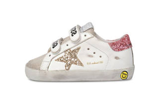Golden Goose Old School Slip Resistant Abrasion Resistant Low top Casual Skate Shoes White Gold Infant And Toddler