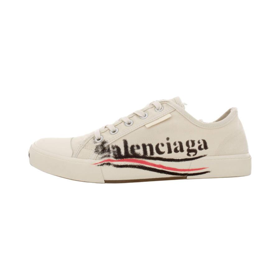 Balenciaga PARIS Low top Skateboard Shoes Men's Beige