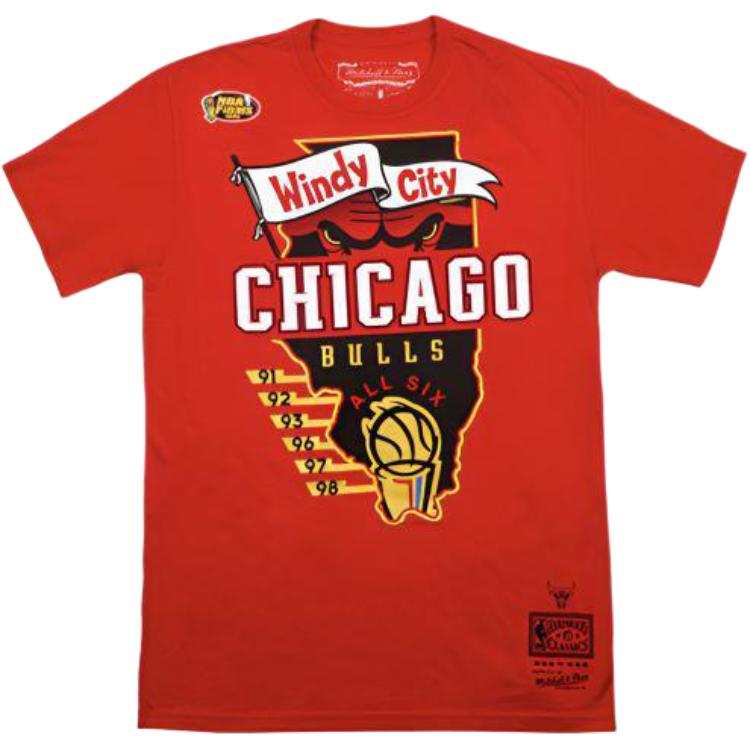 Mitchell Ness Mitchell Ness T Shirt Unisex Red