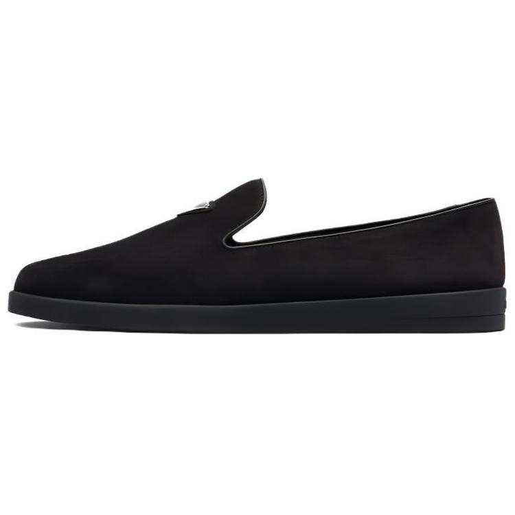 PRADA PRADA Leather Casual Shoes Men's Black
