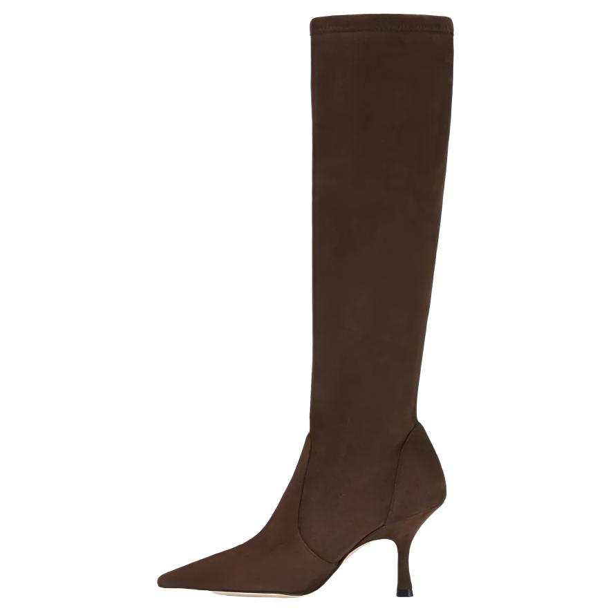 Stuart Weitzman Stuart Weitzman/SW NAOMI Sheepskin Knee high Boots 7.5cm Women's Peachwood Brown