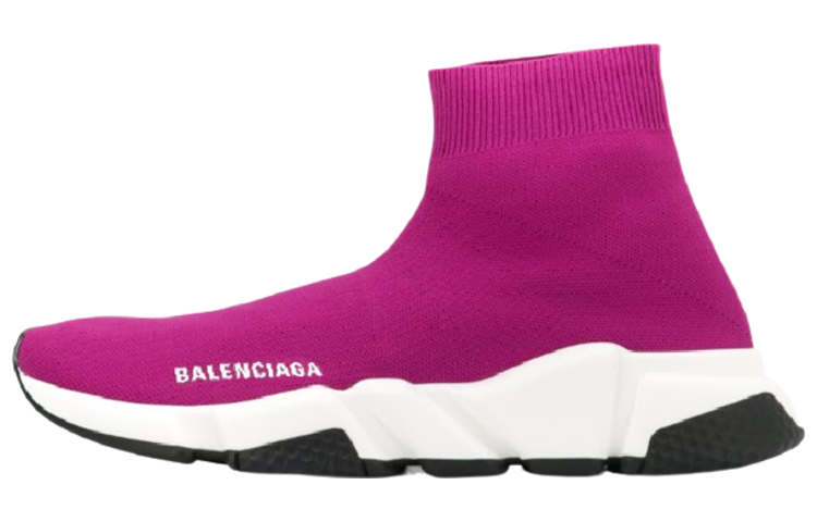 Balenciaga Speed Fabric High top Casual Shoes Women's Purple