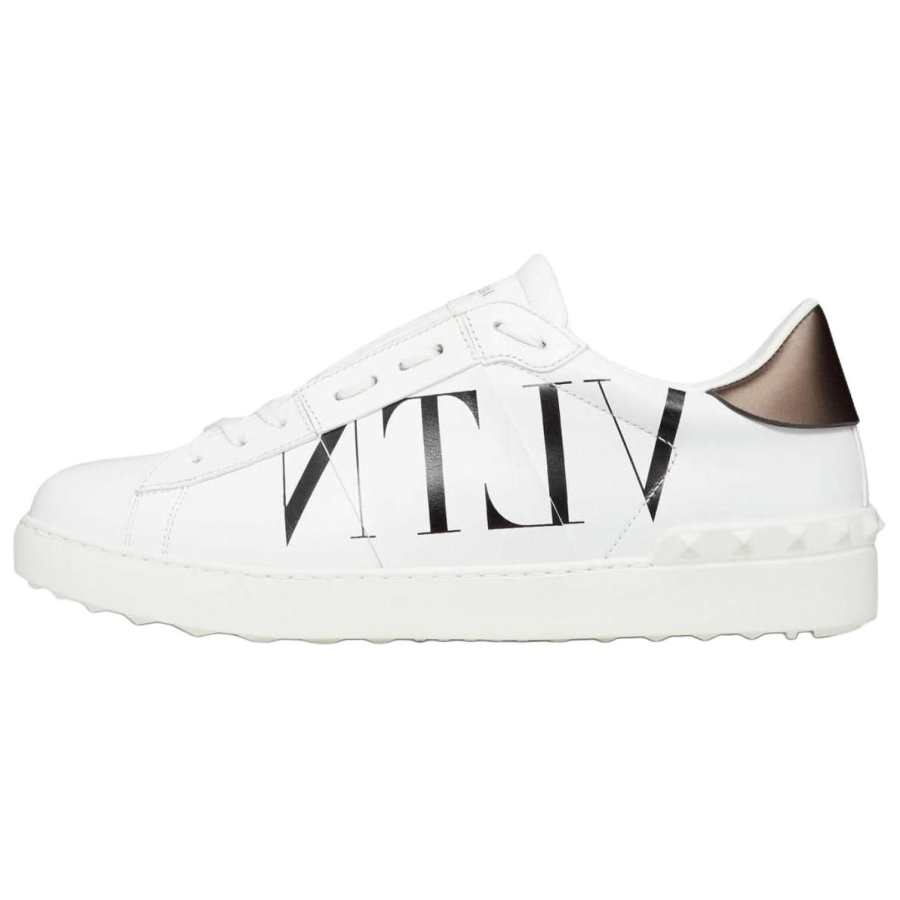 Valentino Open Low top Skateboard Shoes Men's White