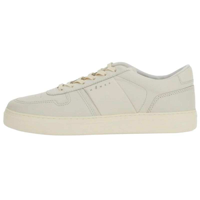 HOGAN HOGAN Leather Low top Skateboard Shoes Men's Ecru