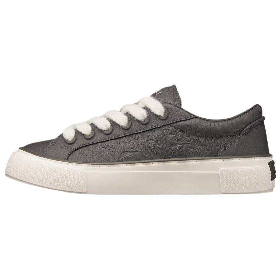 DIOR DIOR B33 Spin Leather Low top Skateboard Shoes Men's Gray
