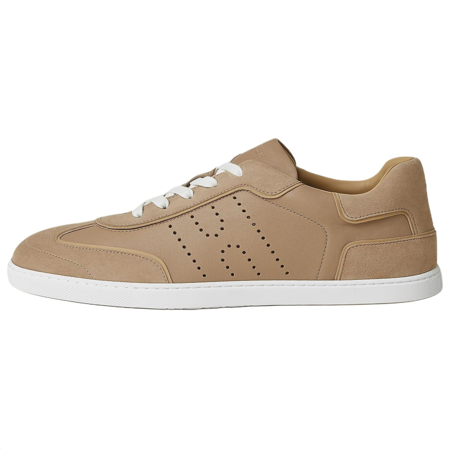 HERMES Match Low top Skateboard Shoes 1.7cm Men's Sandy Beige