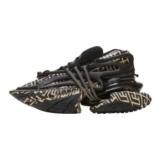 BALMAIN Unicorn Low 'Ivory Black Monogram'