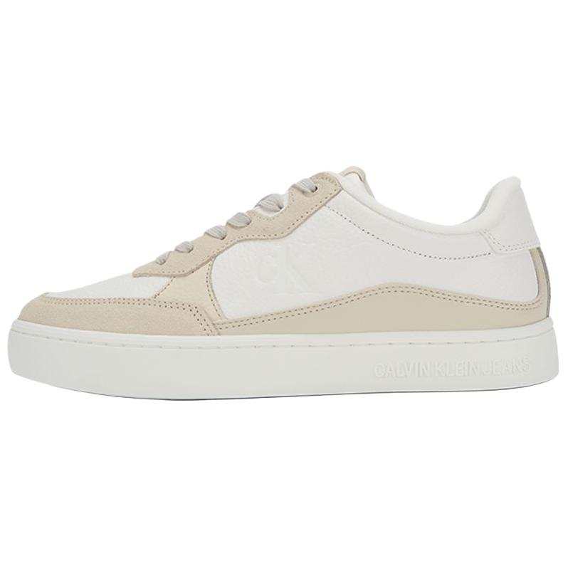 CKJ CALVIN KLEIN JEANS Low top Skateboard Shoes Men's Ecru