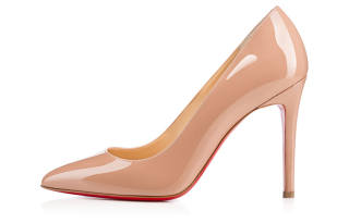Christian Louboutin Pigalle 100mm Pump Nude Patent Leather Women's