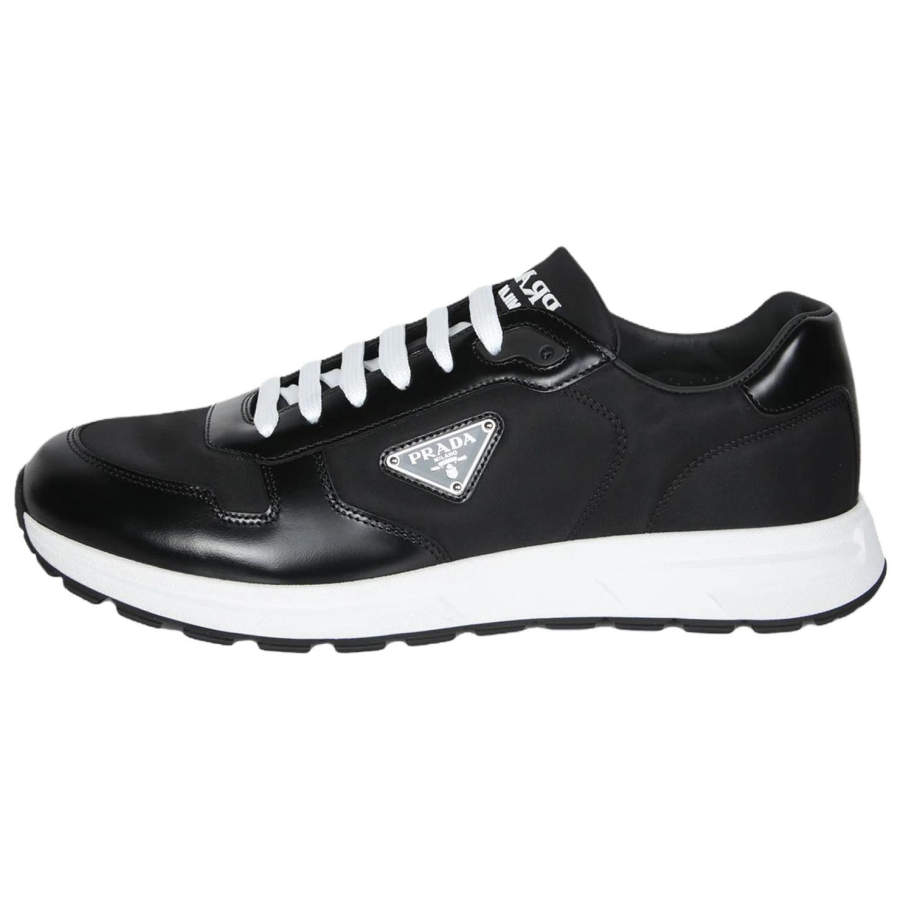 PRADA PRADA Leather Low top Casual Shoes Men's Black