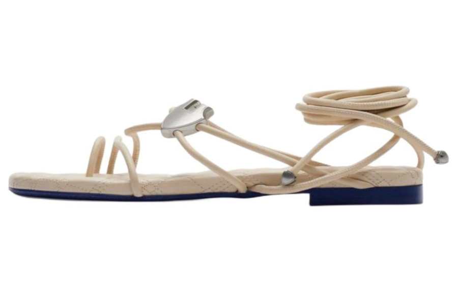 Burberry Burberry Ivy Shield Leather Sandals