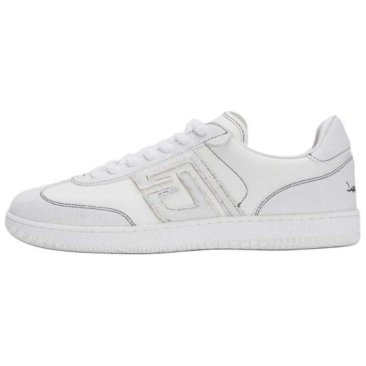 BALMAIN BALMAIN Swan Low top Skateboard Shoes Women's White