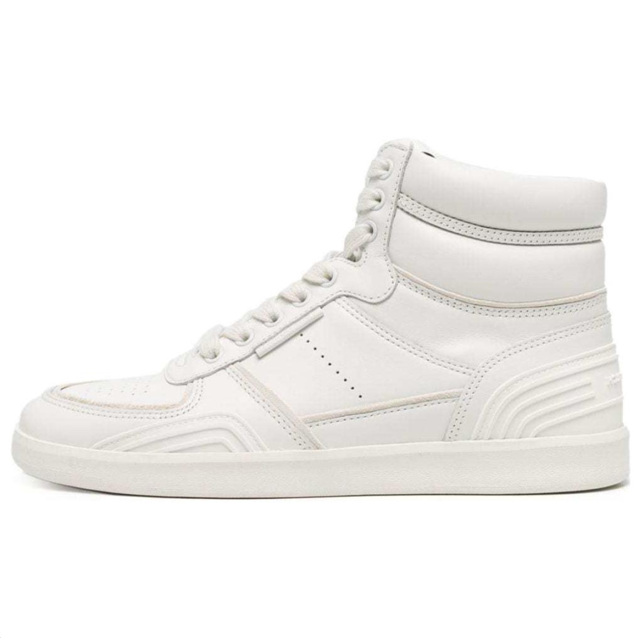 TORY BURCH Clover Court Leather High top Skateboard Shoes Women's White