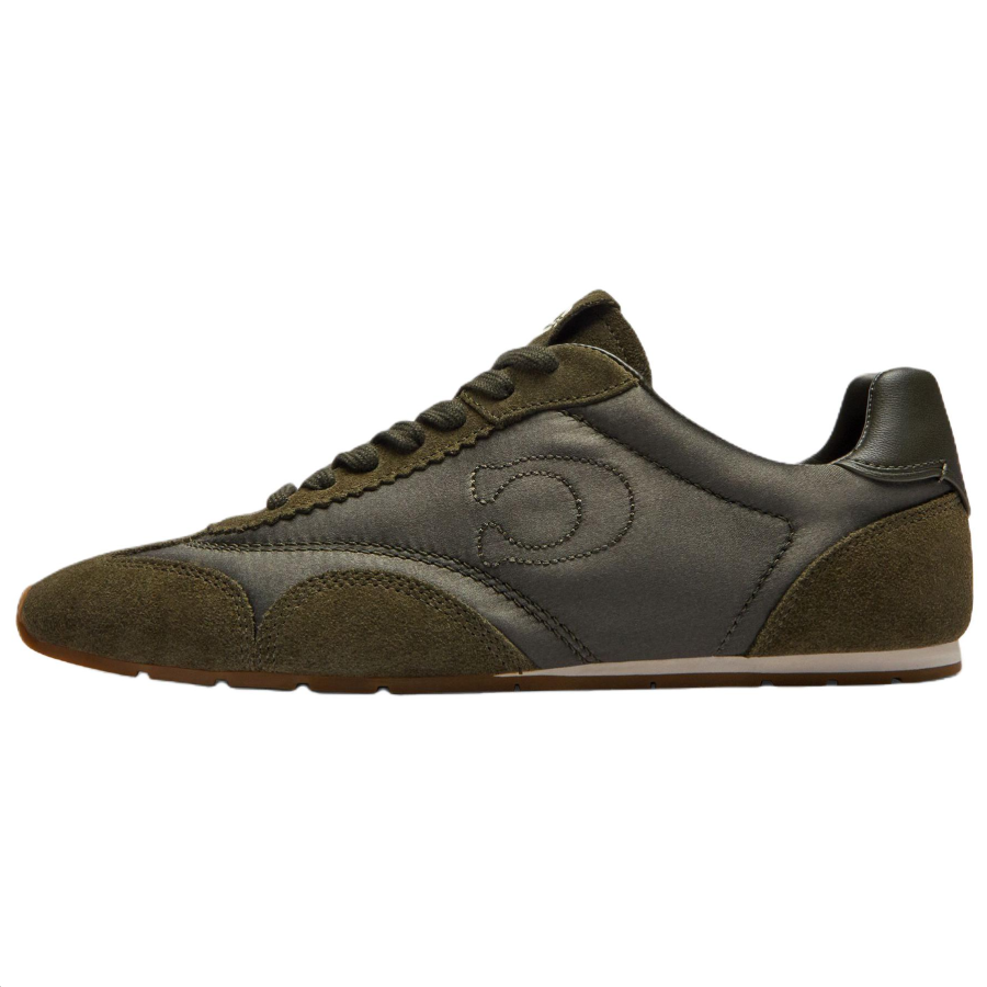 COACH Cow Split Leather Low top Casual Shoes Women's Green