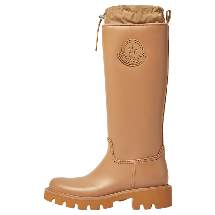 Moncler Kickstream Waterproof Rain Boots Women's Brown