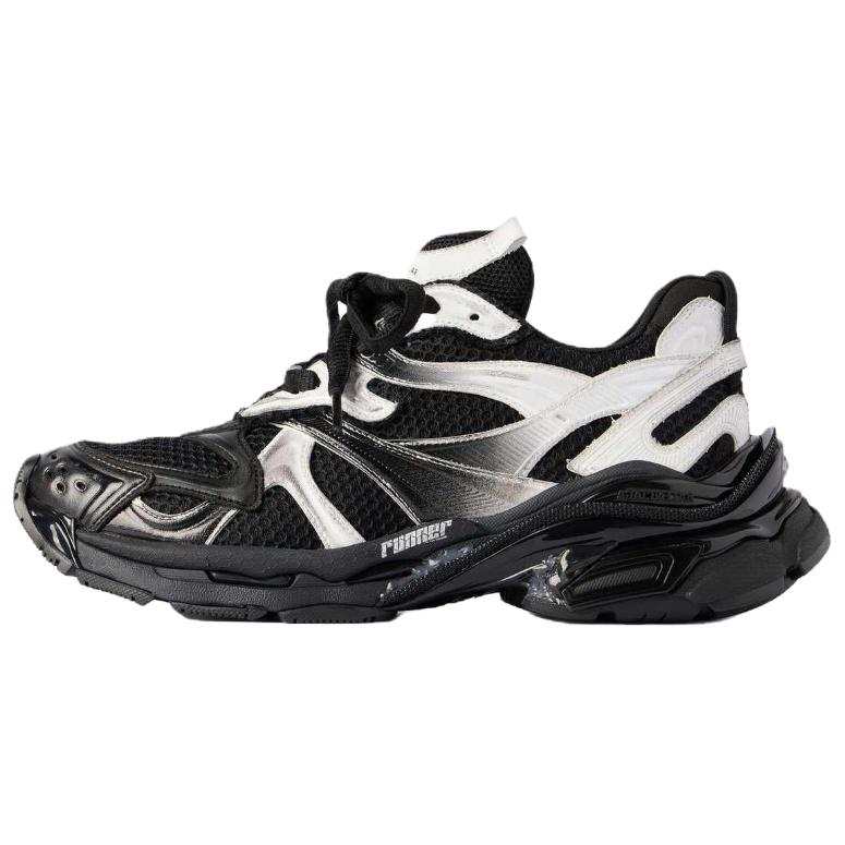 Balenciaga Runner 2.0 Gradient Lines Low top Chunky Sneakers Men's Black