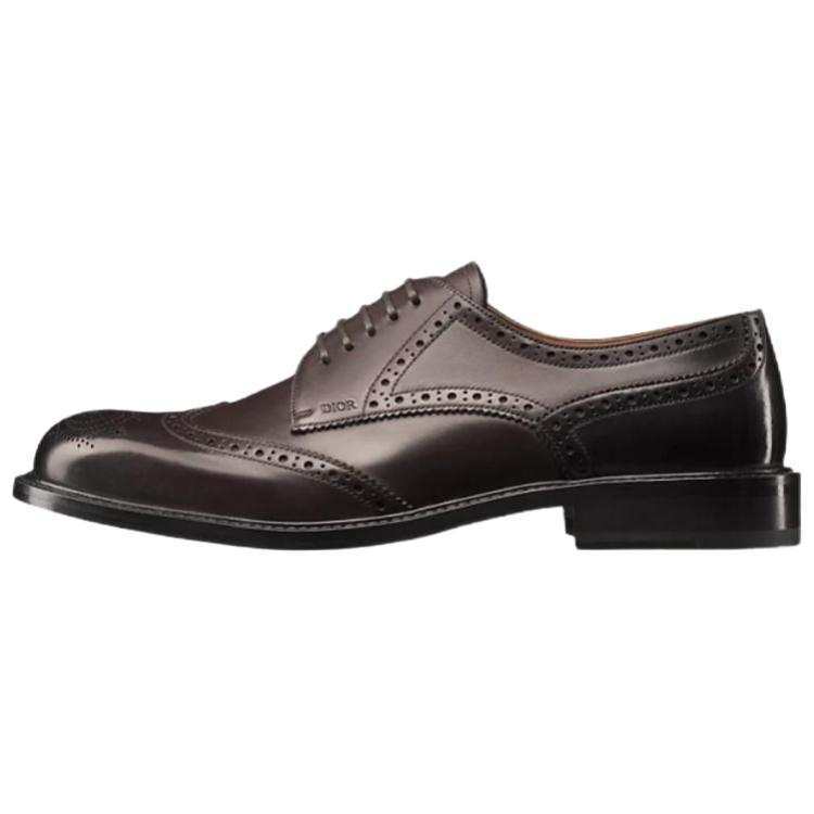 DIOR Embassy Cow Leather Dress Shoes Men's Brown