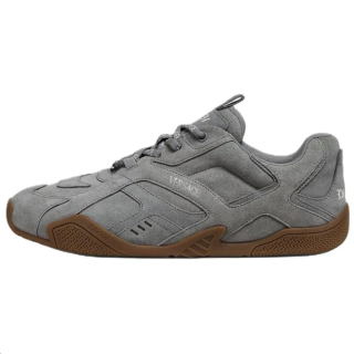 VERSACE Phannapast Galaxia Suede Low top Casual Shoes Men's Gray