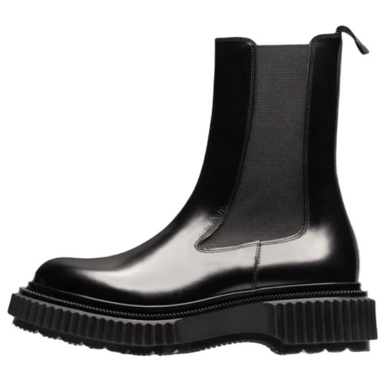 ADIEU PAIRS Type209 Leather Short Chelsea Boots Women's Black