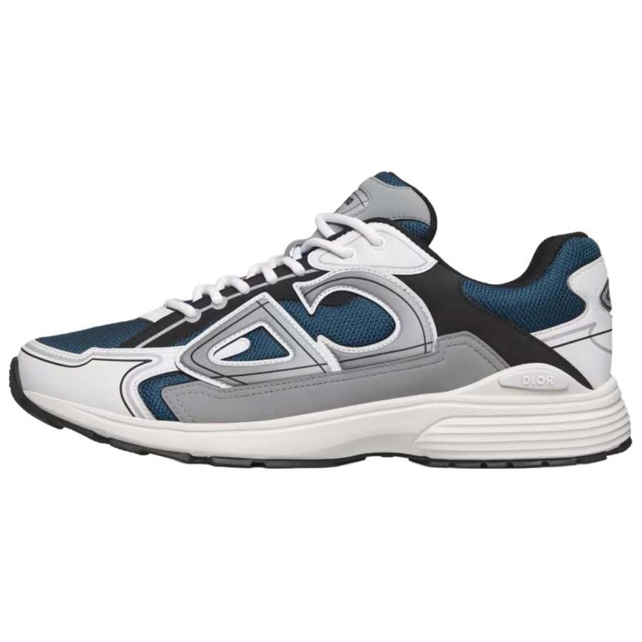 DIOR B30 Cow Leather Low top Casual Shoes Men's Blue Gray