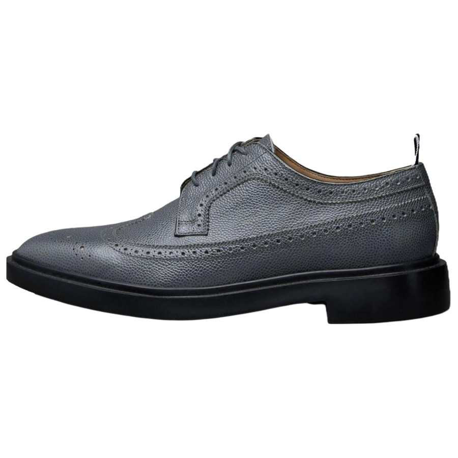 THOM BROWNE THOM BROWNE Almond-toe Leather Brogues