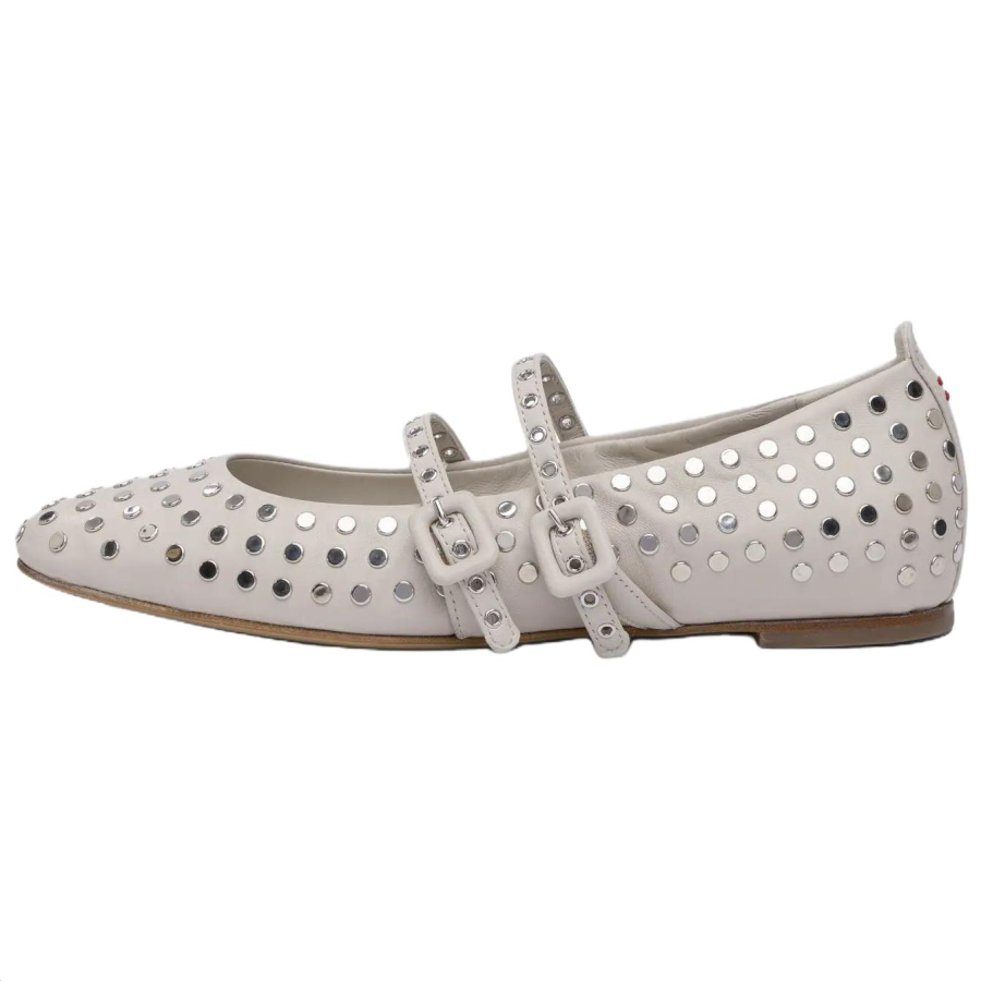 HALMANERA Studded Ballerina Flats