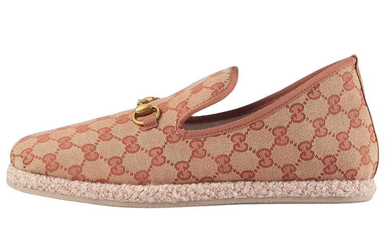 GUCCI GUCCI GG Jacquard Wool Loafers
