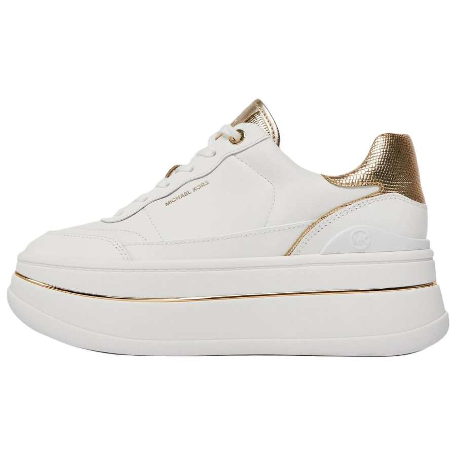 MICHAEL KORS Hayes Leather Low top Casual Shoes Women's White