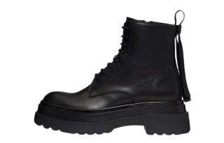 RED VALENTINO Leather Ankle Boots Women's Black
