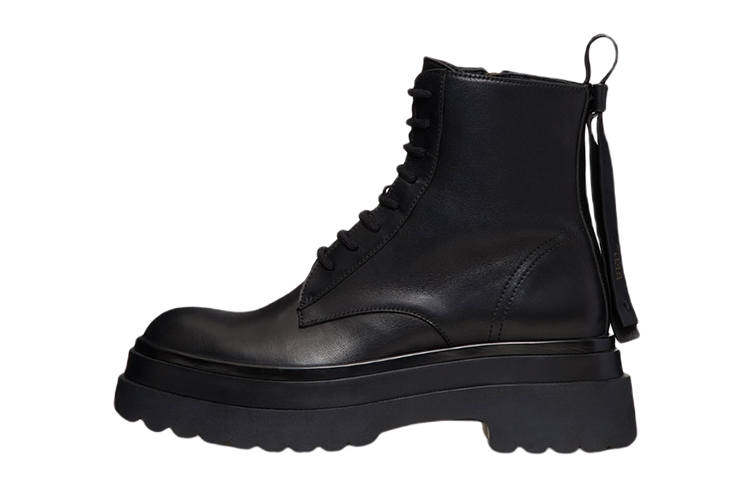 RED VALENTINO Leather Ankle Boots Women's Black