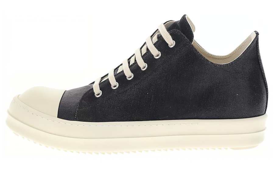 Rick Owens DRKSHDW C Low top Skateboard Shoes Men's Black White