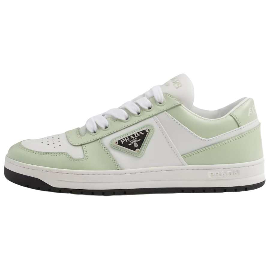 PRADA PRADA Leather Low top Skateboard Shoes Women's Green