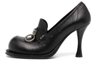 Martine Rose 100mm bulb-toe leather pumps