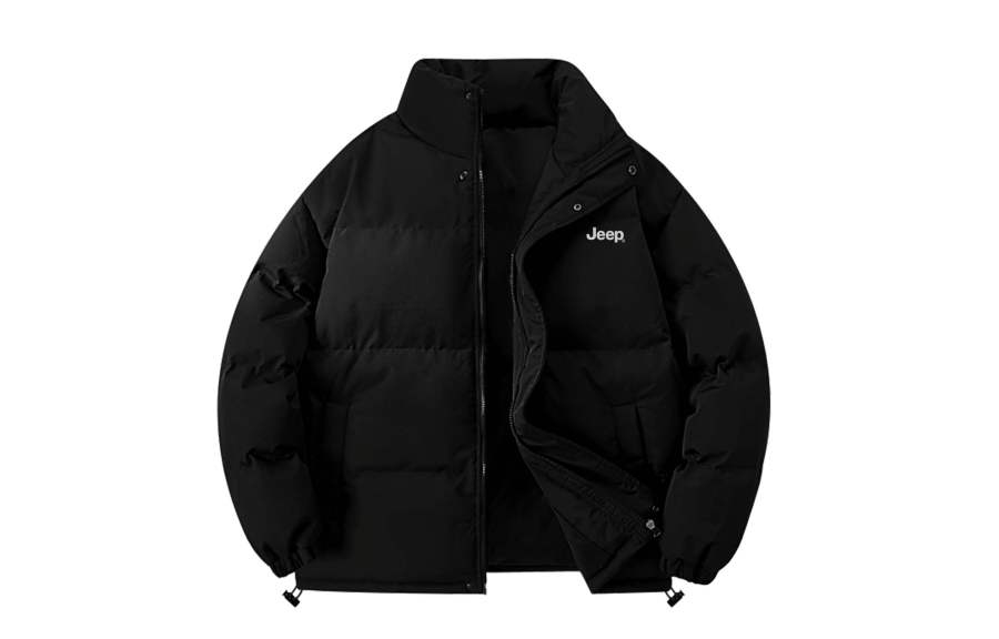 Jeep Puffer Jackets Unisex Stand Collar Thickened Padded Puffer Jacket