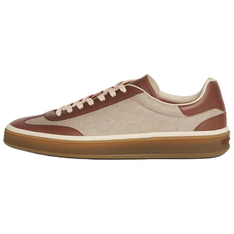 Loro Piana Low top Skateboard Shoes Women's Natural & Caramel
