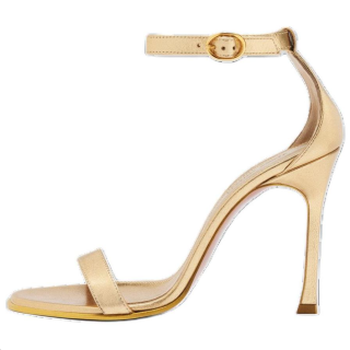 AMINA MUADDI One Strap Sandals 10.5cm Women's Gold