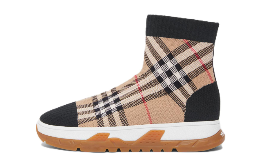 Burberry High top Kids Lifestyle Shoes Black Children Aged 3 7 Years Old