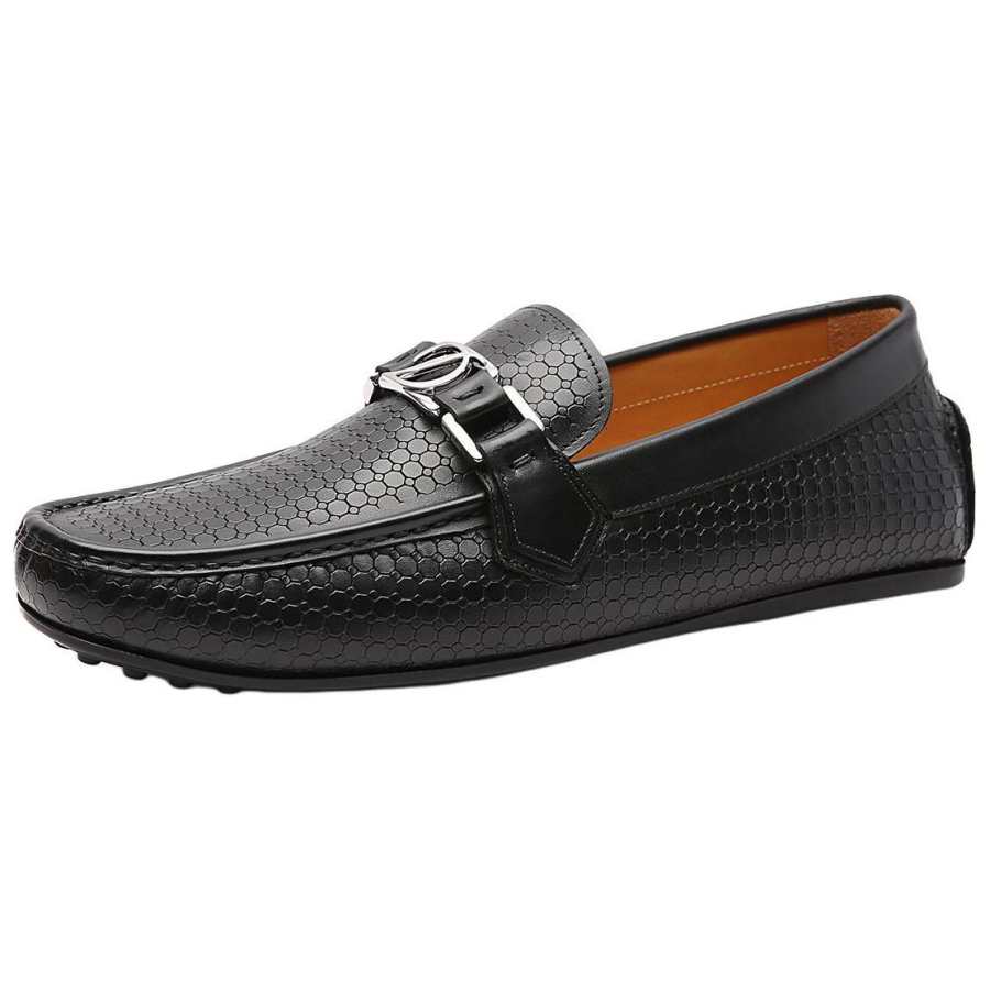 S.T.Dupont S. T.DUPONT Leather Loafers Men's Black