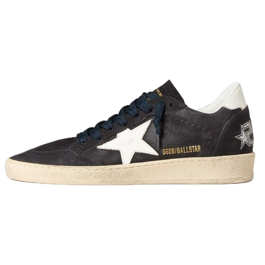 Golden Goose Ball Star Suede Low top Skateboard Shoes Women's Black